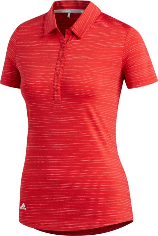 adidas Women's Microdot Short Sleeve Golf Polo