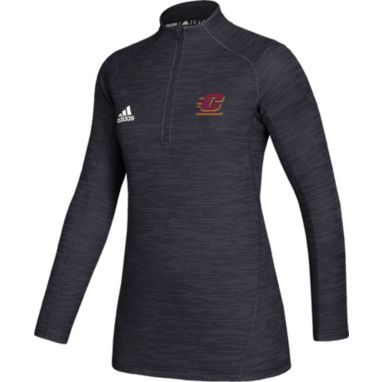 sorry, adidas Women's Central Michigan Chippewas Black Game Mode Sideline Quarter-Zip Shirt is currently out of stock