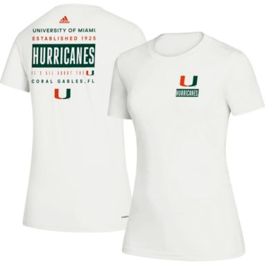 sorry, adidas Women's Miami Hurricanes Creator Crew Neck White T-Shirt is currently out of stock