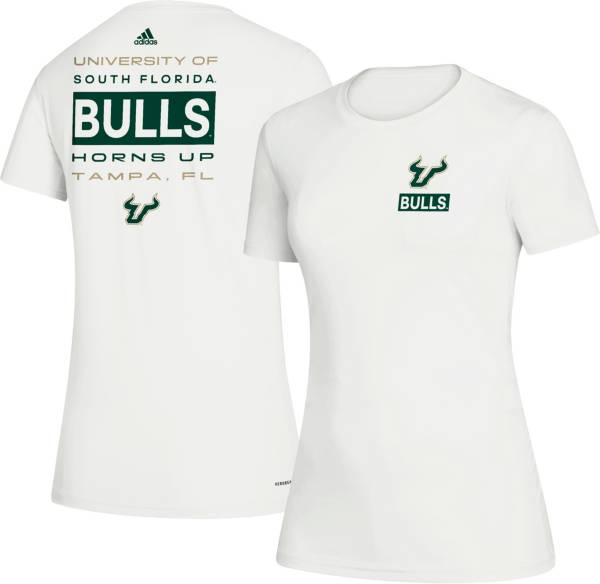 adidas Women's South Florida Bulls Creator Crew Neck White T-Shirt