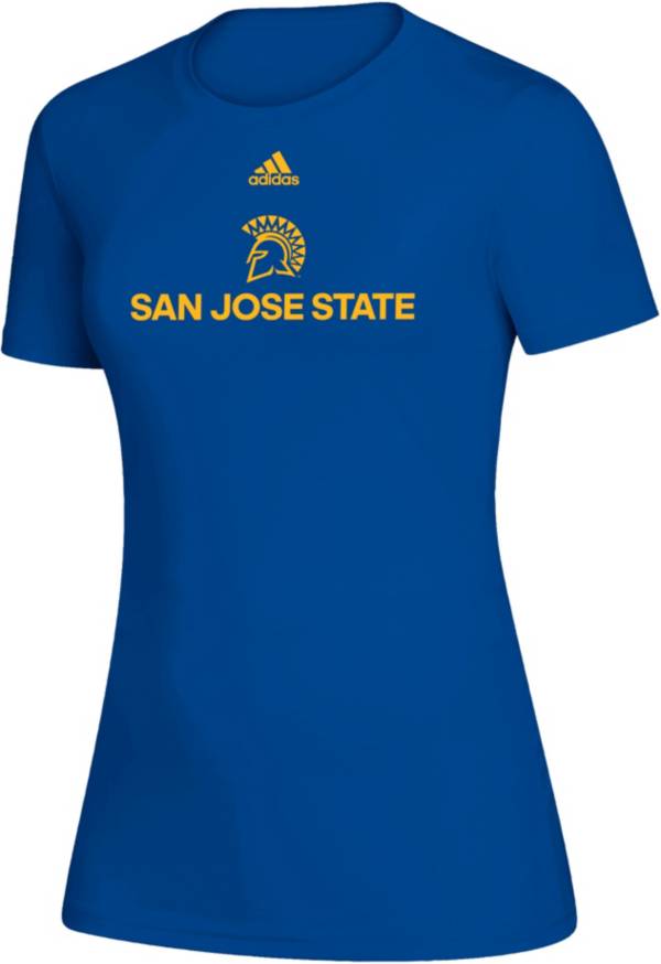 adidas Women's San Jose State Spartans Creator Blue T-Shirt