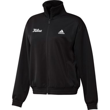 sorry, adidas Women's Tulsa Golden Hurricane Snap Full-Zip Bomber Black Jacket is currently out of stock