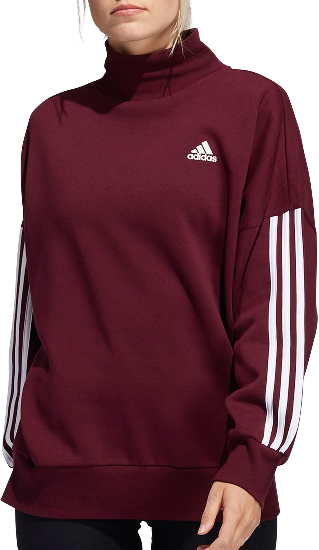 adidas mock neck sweatshirt