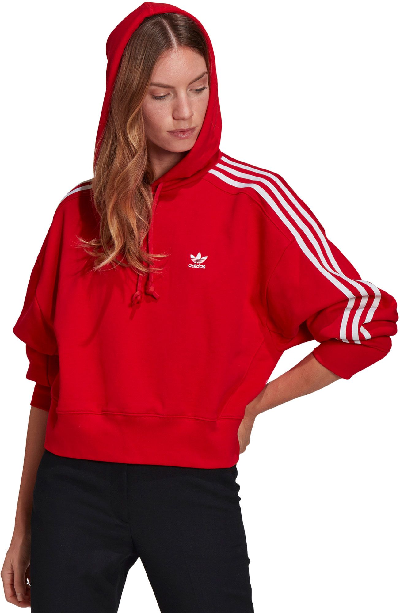 adidas short hoodie women's
