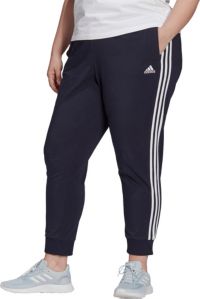 Adidas essential 3 2025 stripe joggers womens