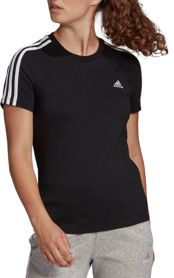 Women's Essentials Slim 3-Stripes T-Shirt | Dick's Sporting Goods
