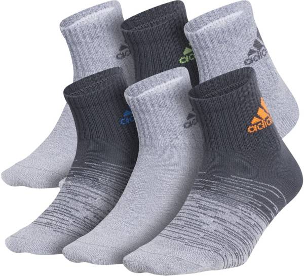 adidas Youth Superlite Badge of Sport Quarter Socks 6 Pack | Field and  Stream