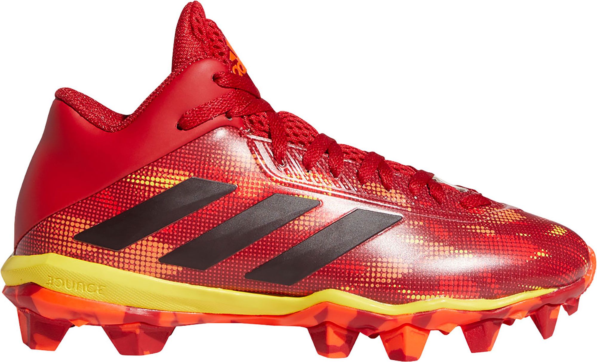 kids football cleats orange
