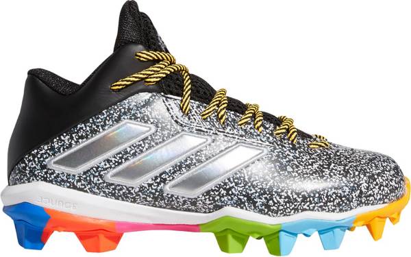 adidas Kids' Freak MD Warning Football Cleats