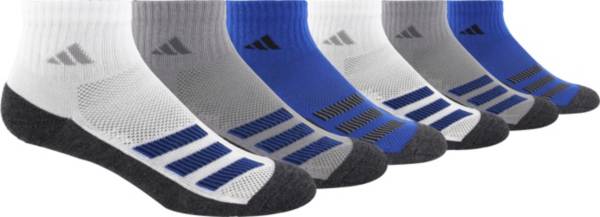 adidas Youth Cushioned Angle Stripe Quarter Socks – 6 Pack | Dick's  Sporting Goods