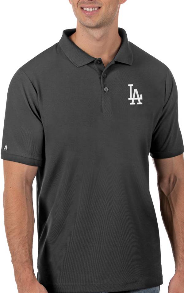 Antigua Men's Los Angeles Dodgers Gray Legacy Polo product image