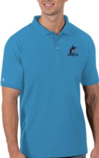 Nike Men's Miami Marlins Blue Next Level Polo T-Shirt
