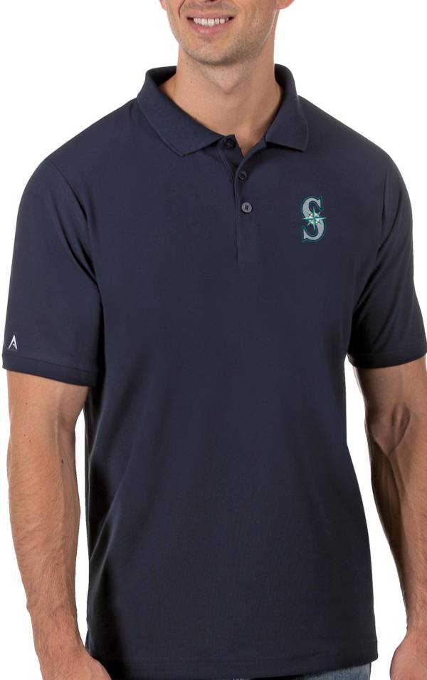 Antigua Men's Seattle Mariners Navy Legacy Polo product image