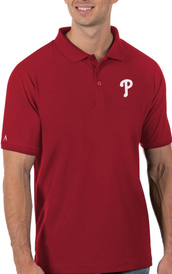 Antigua Men's Philadelphia Phillies Red Legacy Polo product image