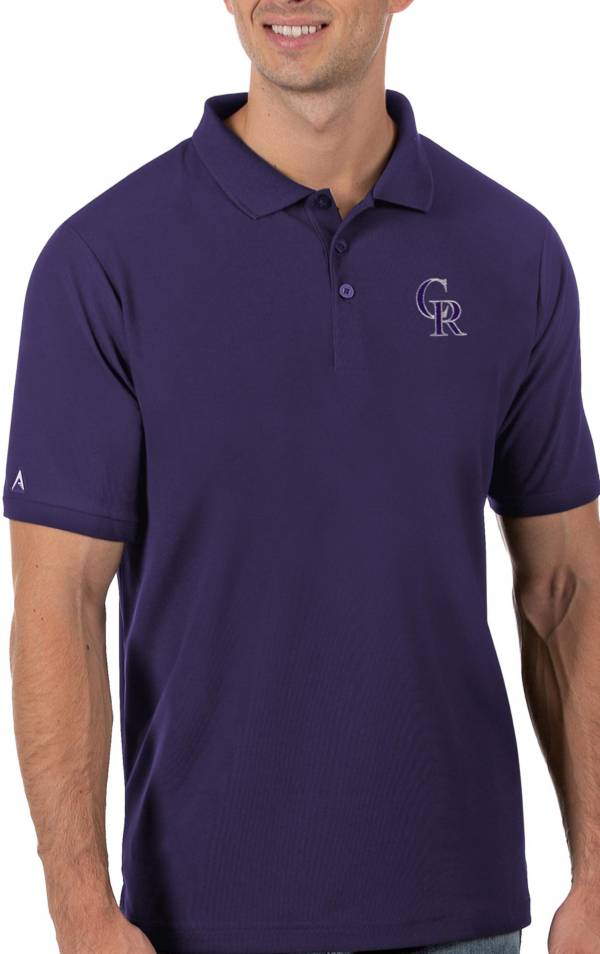 Antigua Apparel / Men's Tall Colorado Rockies Generation Black Half-Zip  Pullover