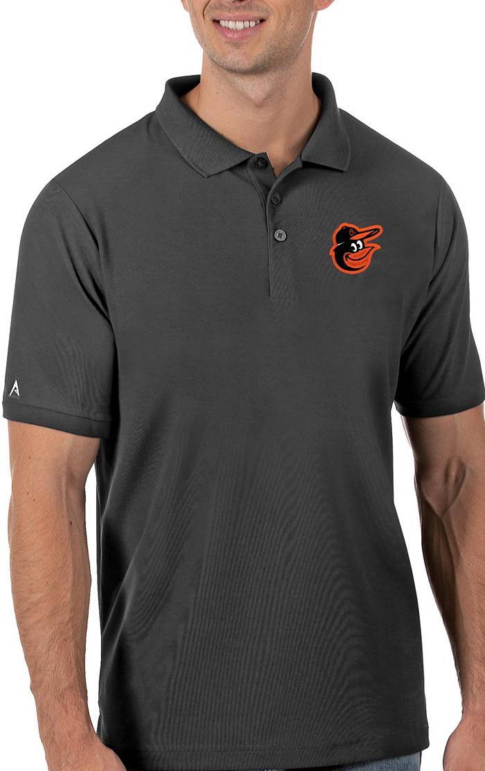MLB Baltimore Orioles Men's Your Team Gray Polo Shirt - S