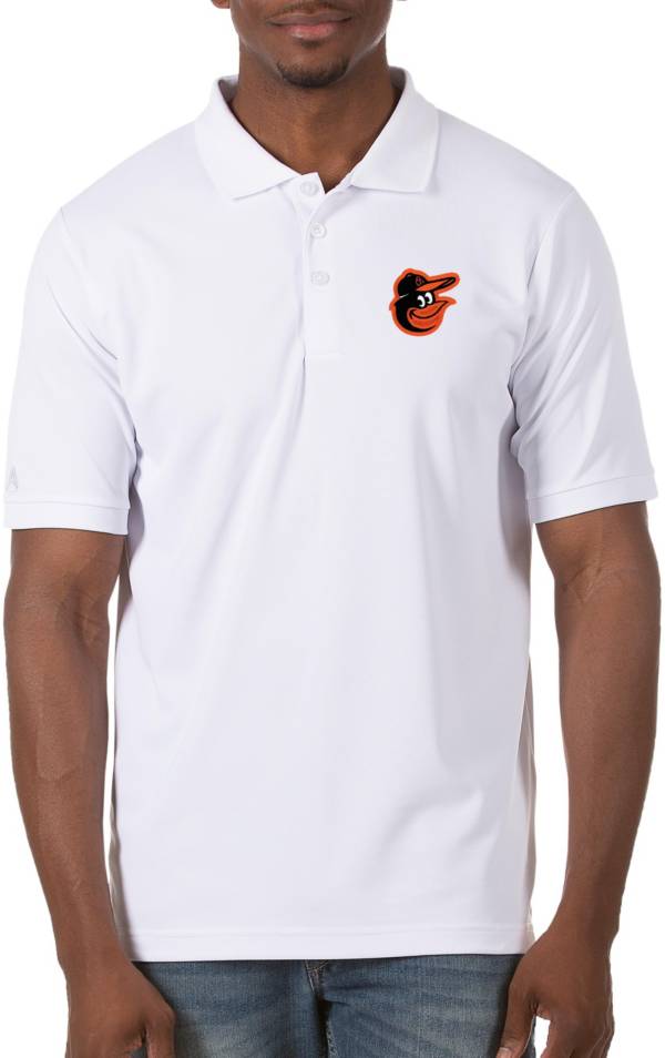 Antigua Men's Baltimore Orioles White Legacy Polo product image