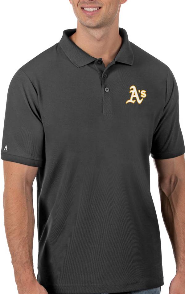 Antigua Men's Oakland Athletics Gray Legacy Polo product image