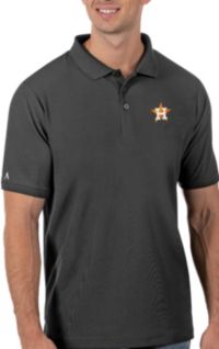 Antigua Women's Houston Astros 2022 World Series Champions Tribute Short Sleeve Polo Shirt - S