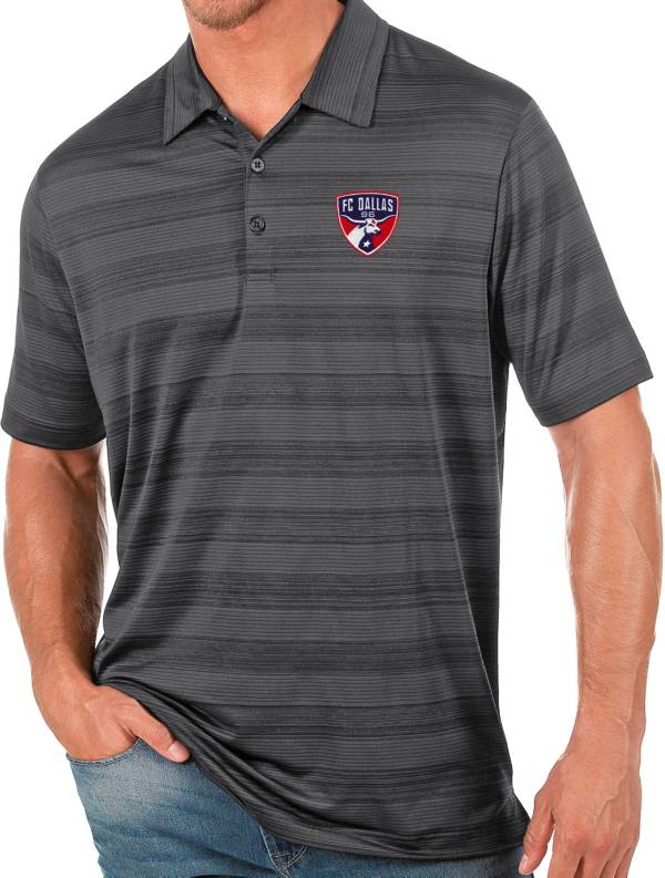 Antigua Men's FC Dallas Gray Compass Polo product image