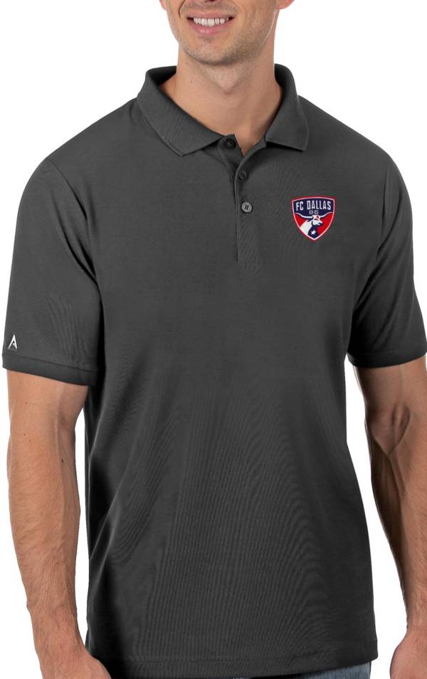 Antigua Men's FC Dallas Grey Legacy Pique Polo product image