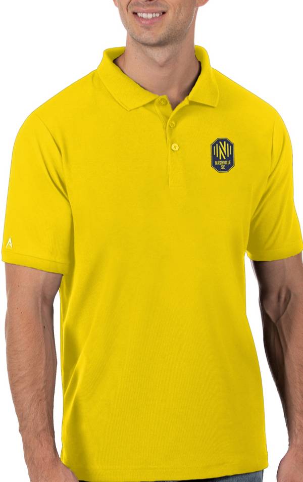 Antigua Men's Nashville SC Yellow Legacy Pique Polo