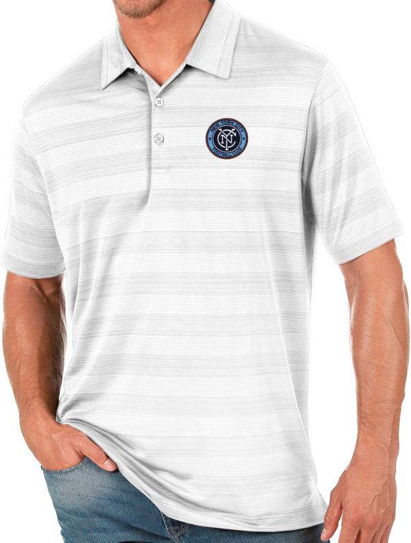Antigua Men's New York City FC White Compass Polo product image