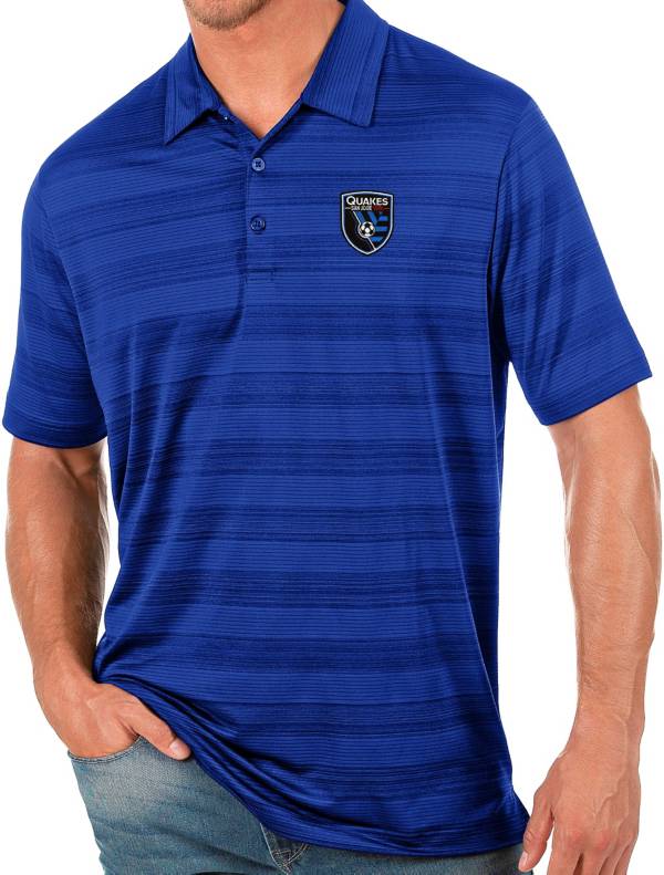 Antigua Men's San Jose Earthquakes Royal Compass Polo product image