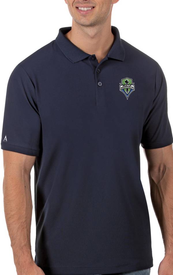 Antigua Men's Seattle Sounders Navy Legacy Pique Polo product image