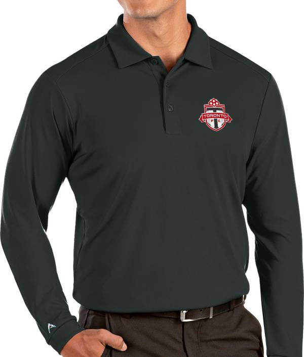 Antigua Men's Toronto FC Grey Tribute Long Sleeve Performance Polo