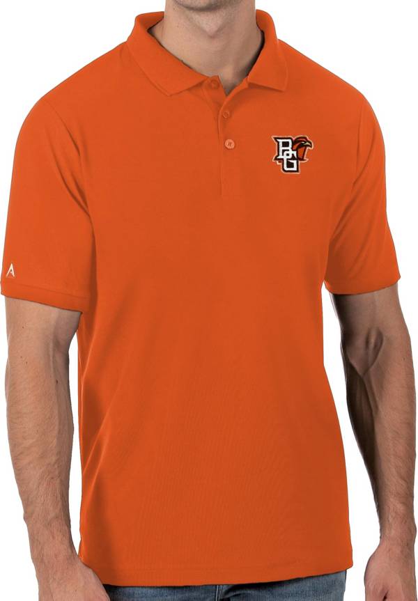 Antigua Men's Bowling Green Falcons Orange Legacy Pique Polo Dick's Sporting Goods