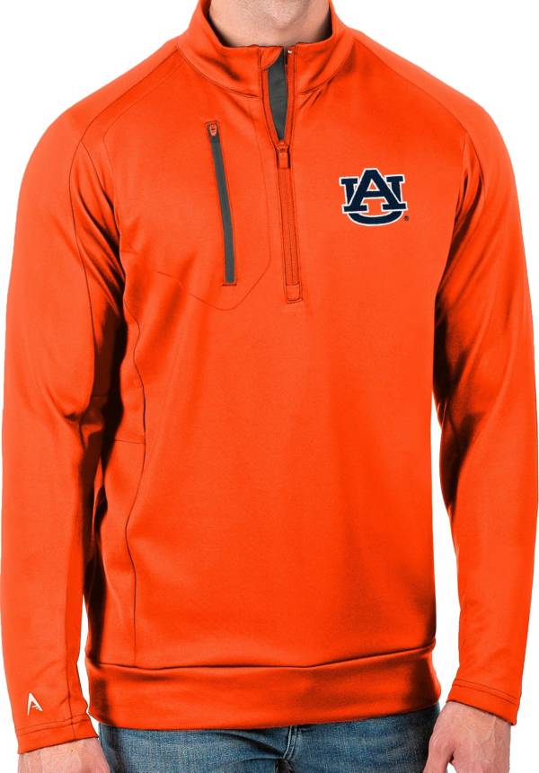 Antigua Men's Auburn Tigers Orange Generation Half-Zip Pullover Shirt