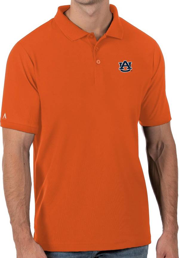 Antigua Men's Auburn Tigers Orange Legacy Pique Polo product image