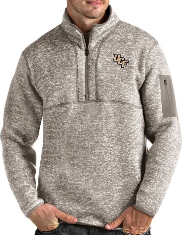 Antigua Men's UCF Knights Oatmeal Fortune Pullover Black Jacket product image