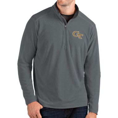sorry, Antigua Men's Georgia Tech Yellow Jackets Grey Glacier Quarter-Zip Shirt is currently out of stock