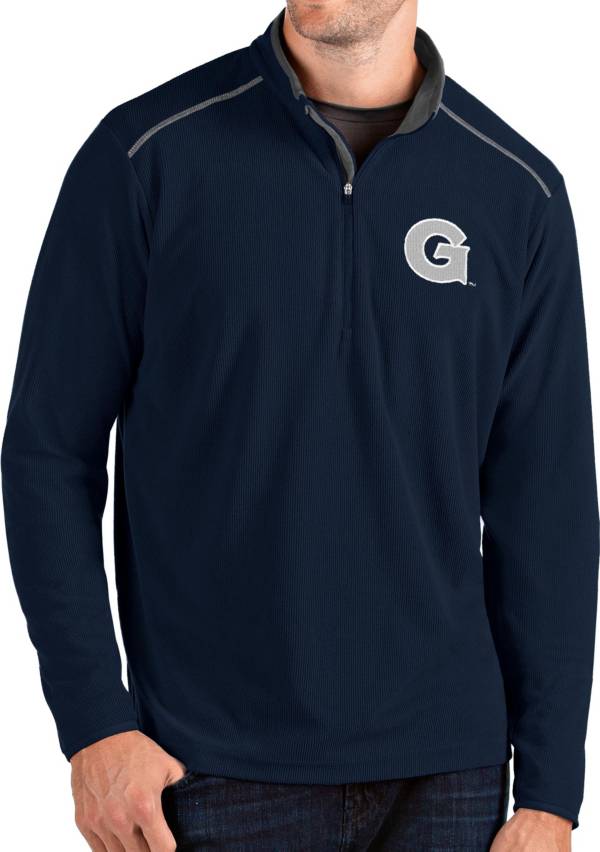 Antigua Men's Georgetown Hoyas Blue Glacier Quarter-Zip Shirt