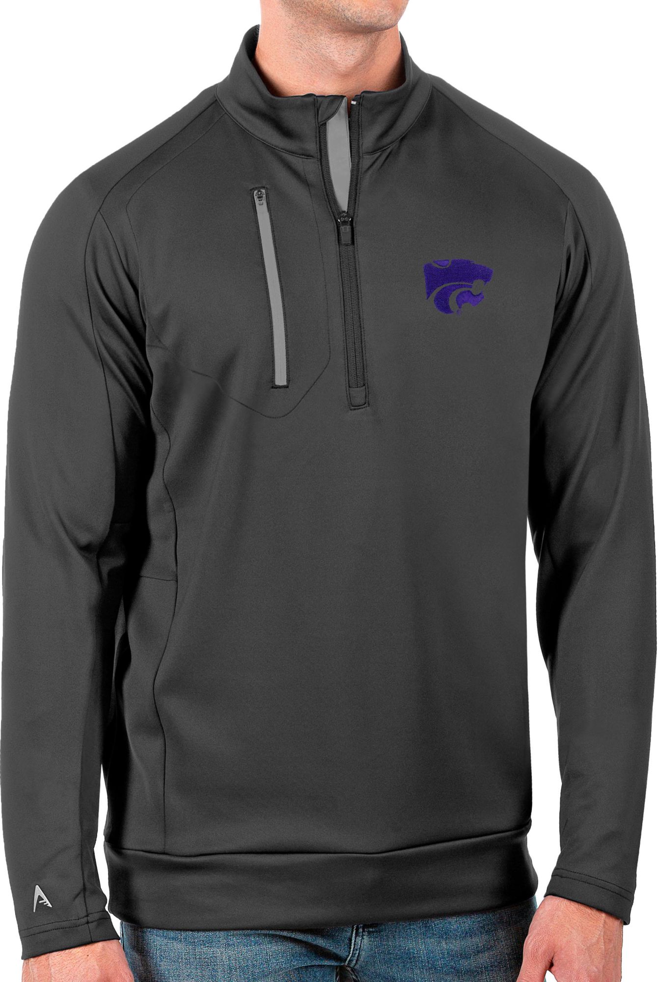 Antigua Men's Kansas State Wildcats Generation Half-Zip Pullover Shirt