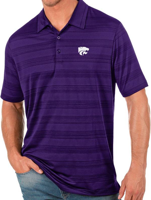 Antigua Men's Kansas State Wildcats Purple Compass Polo product image