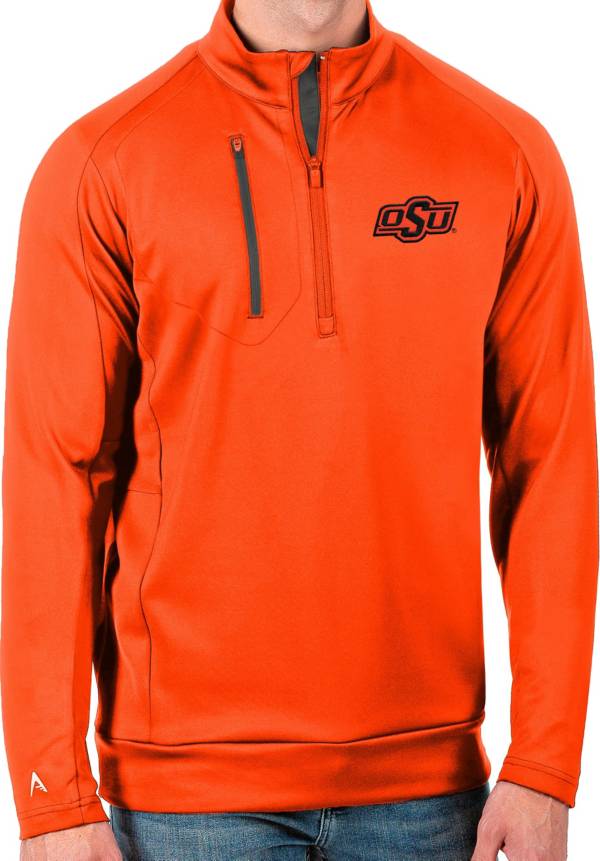 Antigua Men's Oklahoma State Cowboys Orange Generation Half-Zip Pullover Shirt