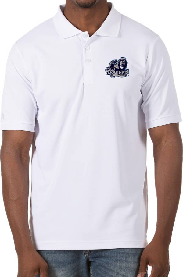 Antigua Men's Old Dominion Monarchs Legacy Pique White Polo | Dick's ...