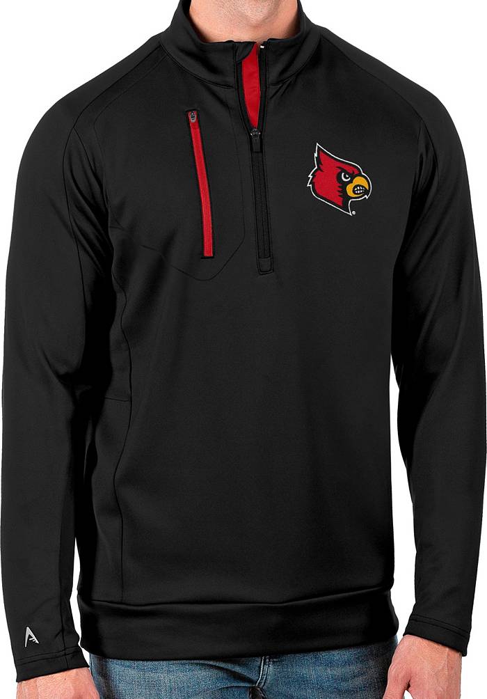 Champion Men's Louisville Cardinals Reverse Weave Crew Sweatshirt