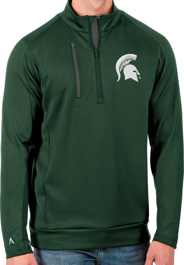 Antigua Men's Michigan State Spartans Green Generation Half-Zip ...