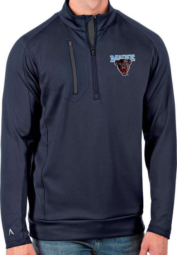 Antigua Men's Maine Black Bears Blue Generation Half-Zip Pullover Shirt ...