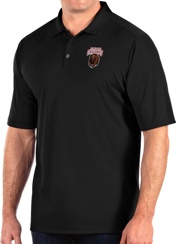 Antigua Men's Montana Grizzlies Tribute Performance Black Polo