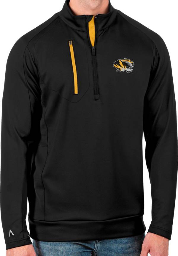 Antigua Men's Missouri Tigers Black Generation Half-Zip Pullover Shirt product image