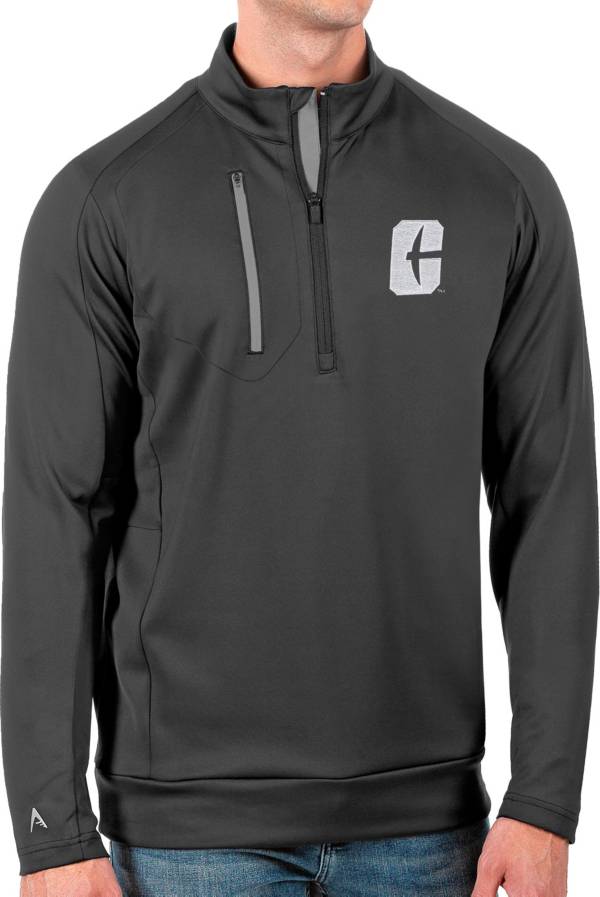 Antigua Men's Charlotte 49ers Grey Generation Half-Zip Pullover Shirt product image