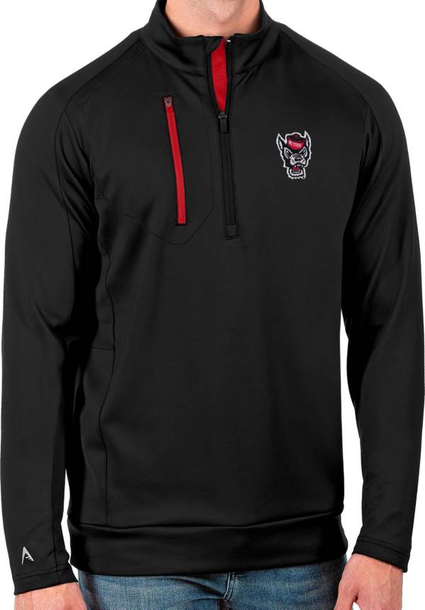 Antigua Men's NC State Wolfpack Black Generation Half-Zip Pullover Shirt product image