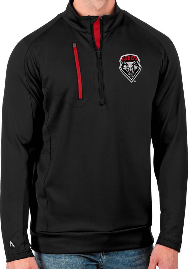 Antigua Men's New Mexico Lobos Black Generation Half-Zip Pullover Shirt product image