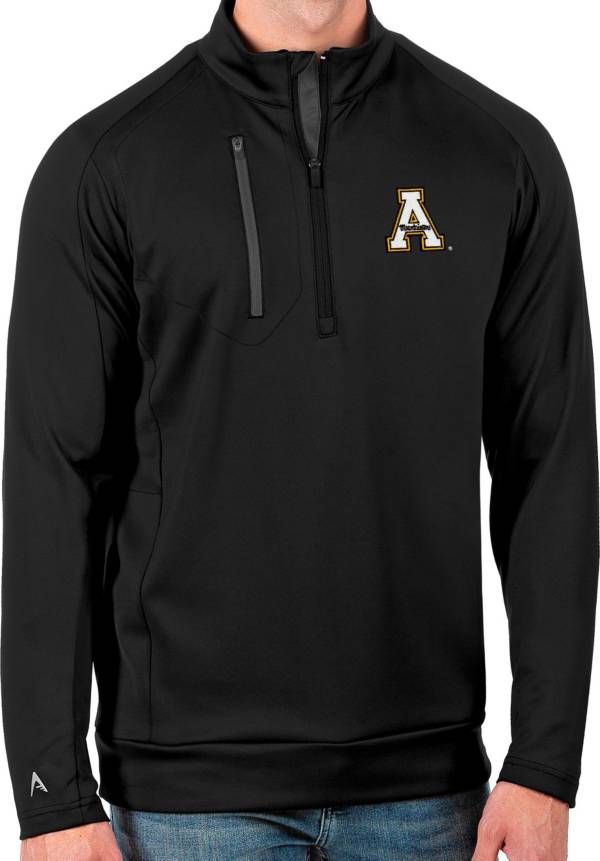 Antigua Men's Appalachian State Mountaineers Black Generation Half-Zip Pullover Shirt product image
