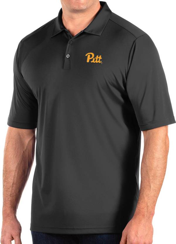 Antigua Men's Pitt Panthers Grey Tribute Performance Polo